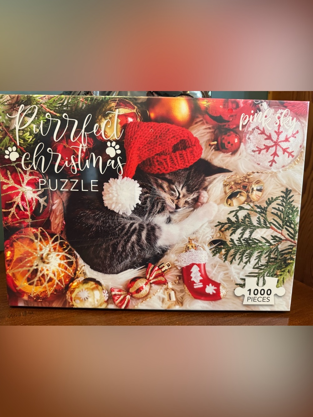 Sealed Purrfect Christmas Kitten Cat Puzzle 1000 pcs
